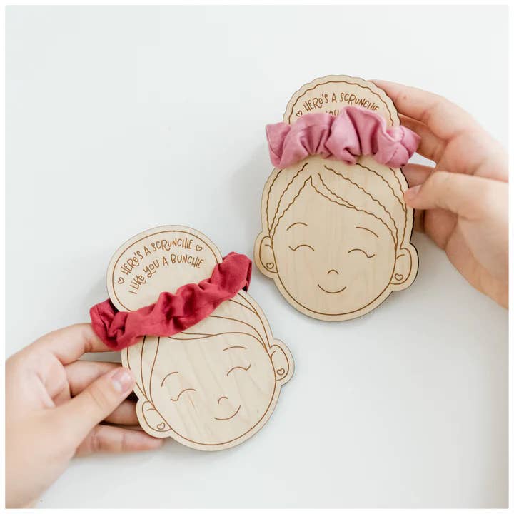 Scrunchie holder valentine gift for girls for wholesale by Etchedoccasionsshop