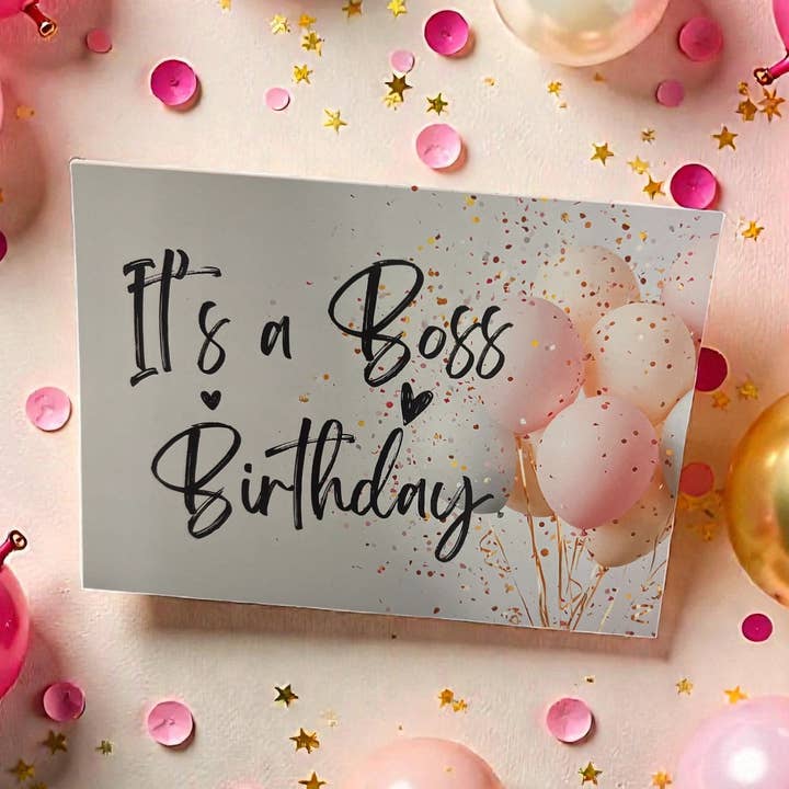 Es ist eine Geburtstagskarte für den Chef. für den Großhandel von Candy Connections