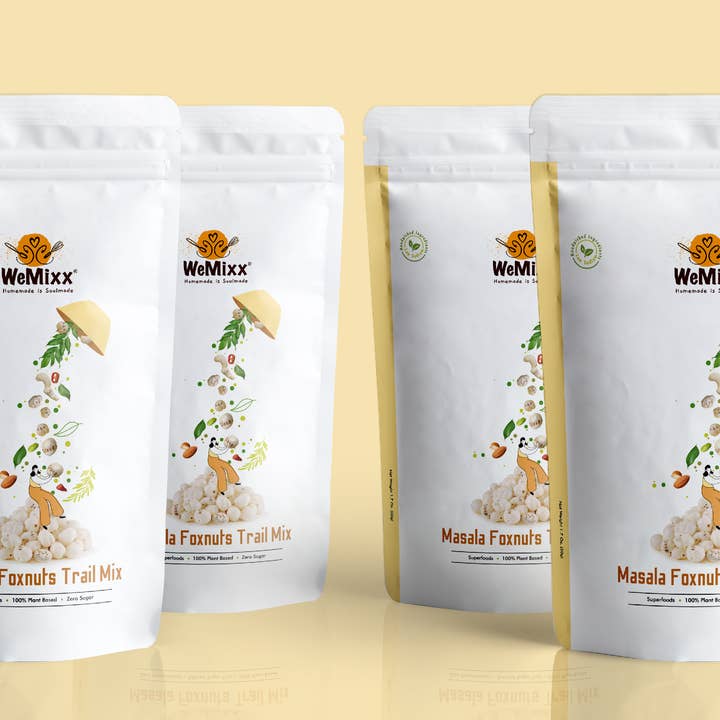 Sucettes glacées épicées aux noix de makhana, collations végétaliennes sans gluten (paquet de 4) pour la vente par WeMixx