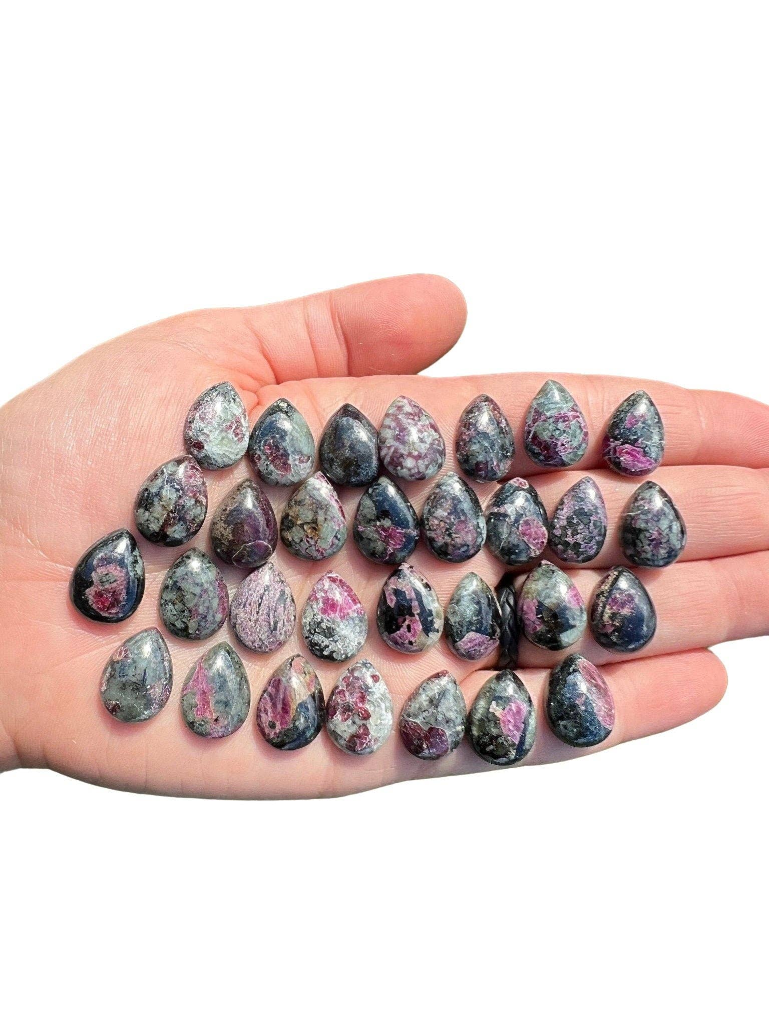 New Moon Beginnings - Wholesale Spiritual Stone/Crystal - Eudialyte Cabochon - Teardrop6