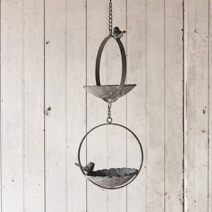 Audrey's Home & Gift - Wholesale Bird Feeder - Two-Tiered Hanging Bird Feeder (PC)3