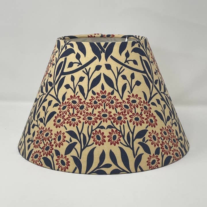 Michaelmas Coolie Lampshade Cream, Navy And Red for wholesale by Fait Par Moi