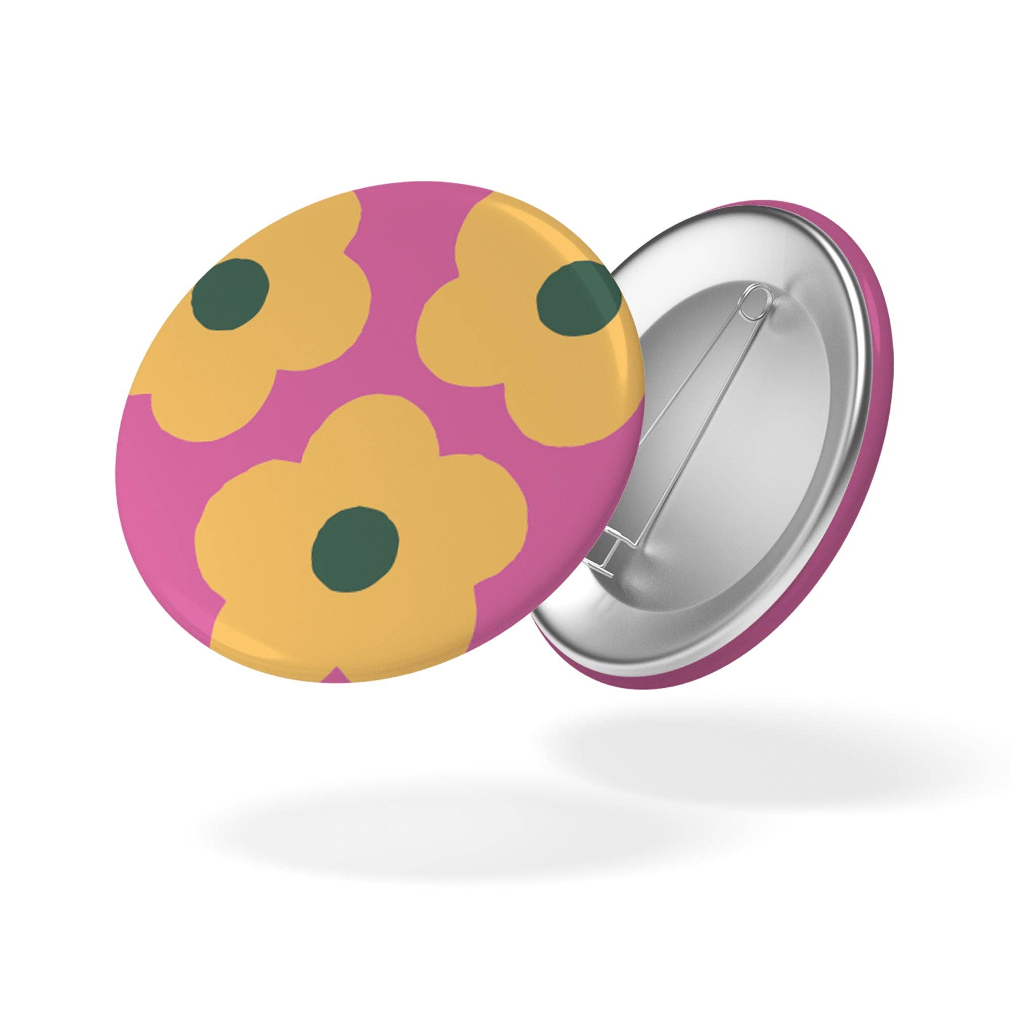 Maison Joliette - Wholesale Brooch - Badge THE GIRLFRIENDS - Pink Flowers0