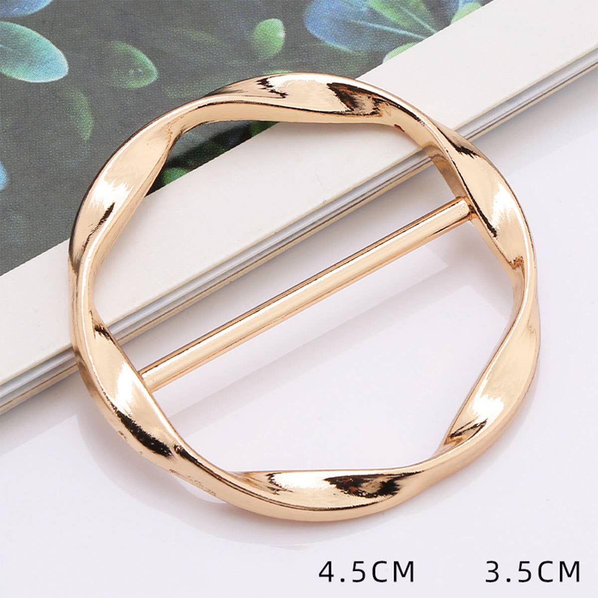 ACCITY - Wholesale Scarf Clip - Women's - METAL RING SIMPLE SCARF RING WITH NO UPKEEP_CWMM2162
