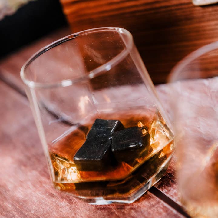 Vin Bouquet (Find It Import & Export Sl) – Kit de bebidas DIY por atacado – Conjunto de Whisky em Caixa de Madeira, 6 Cubos de Pedra6