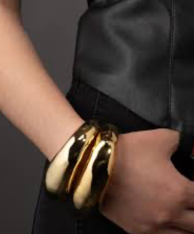 HoopLa - Wholesale Manchet-armband - Redactionele scharnierarmbanden 14K goud PVD - Gerecycled12