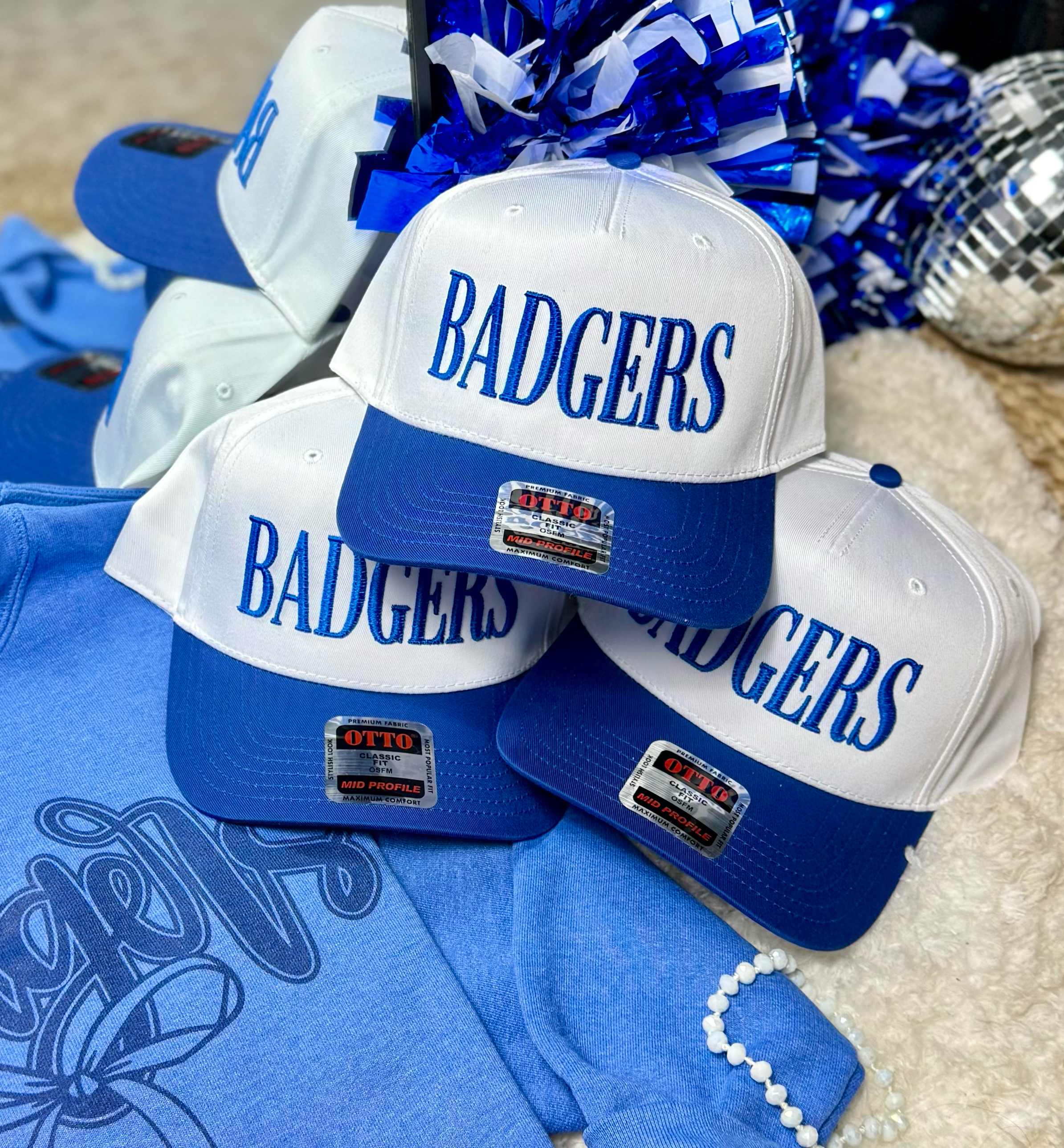 Truelove Apparel - Wholesale Trucker Hat - Unisex - Team 3D Serif Embroidered Trucker3