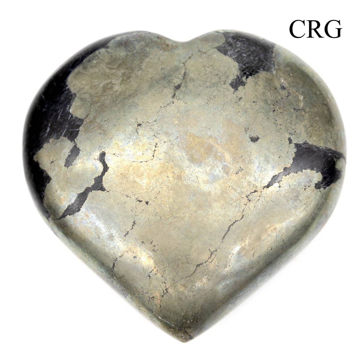 Crystal River Gems LLC – wholesale Andlig sten/kristall – Antal 1 - Pyrit Puffy Heart/2-4" AVG0