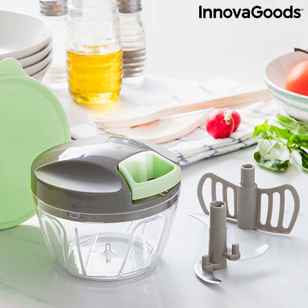 InnovaGoods - Wholesale Kitchen Tool/Gadget - InnovaGoods Spinop Mini Hand Chopper with Rope2