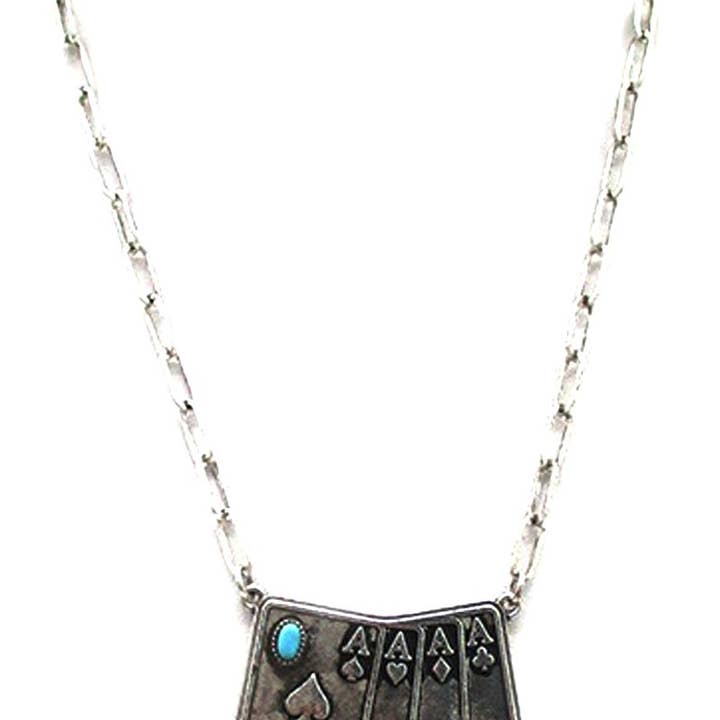 Western Four Aces Necklace for wholesale by Snowing West