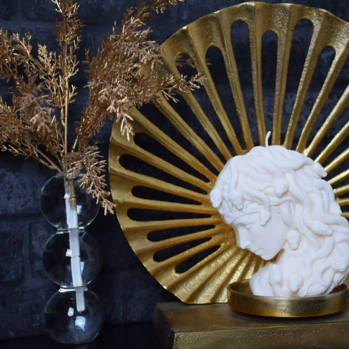 Medusa Snakes Candle for wholesale by Crafted Gifts Atelier