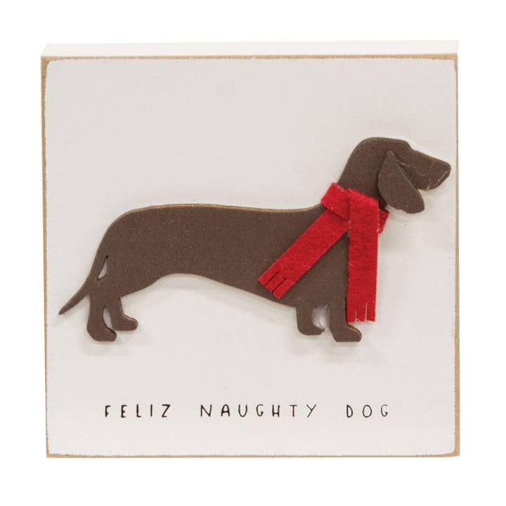 Bloque Feliz Naughty Dog para venta al por mayor de Col House Designs