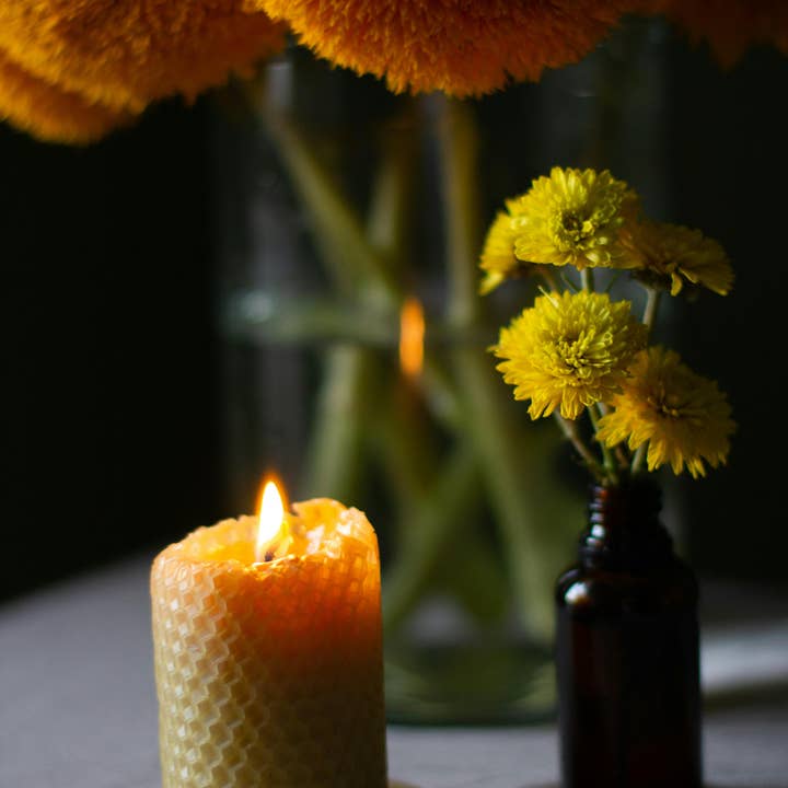 La Manufacture du Miel - Wholesale Novelty Candle - Noon "70H" - Beeswax candle (approximately 300g)6