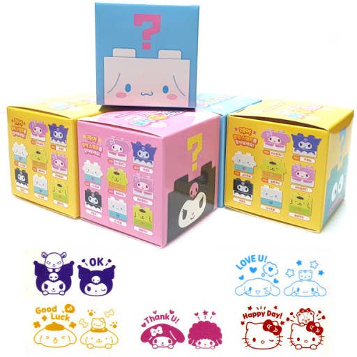 K_Wonderland - Wholesale Rubber/Decorative Stamp - Sanrio Characters Permanent stamp- Mystery Blind Box