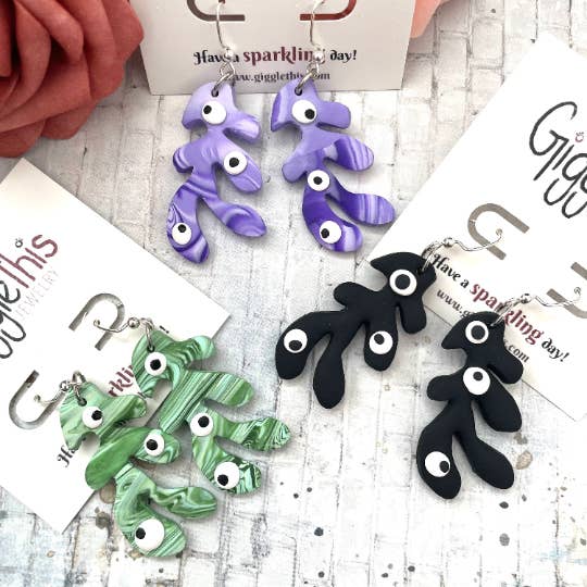 Goo Monster Dangles for wholesale by Gigglethis Jewelry