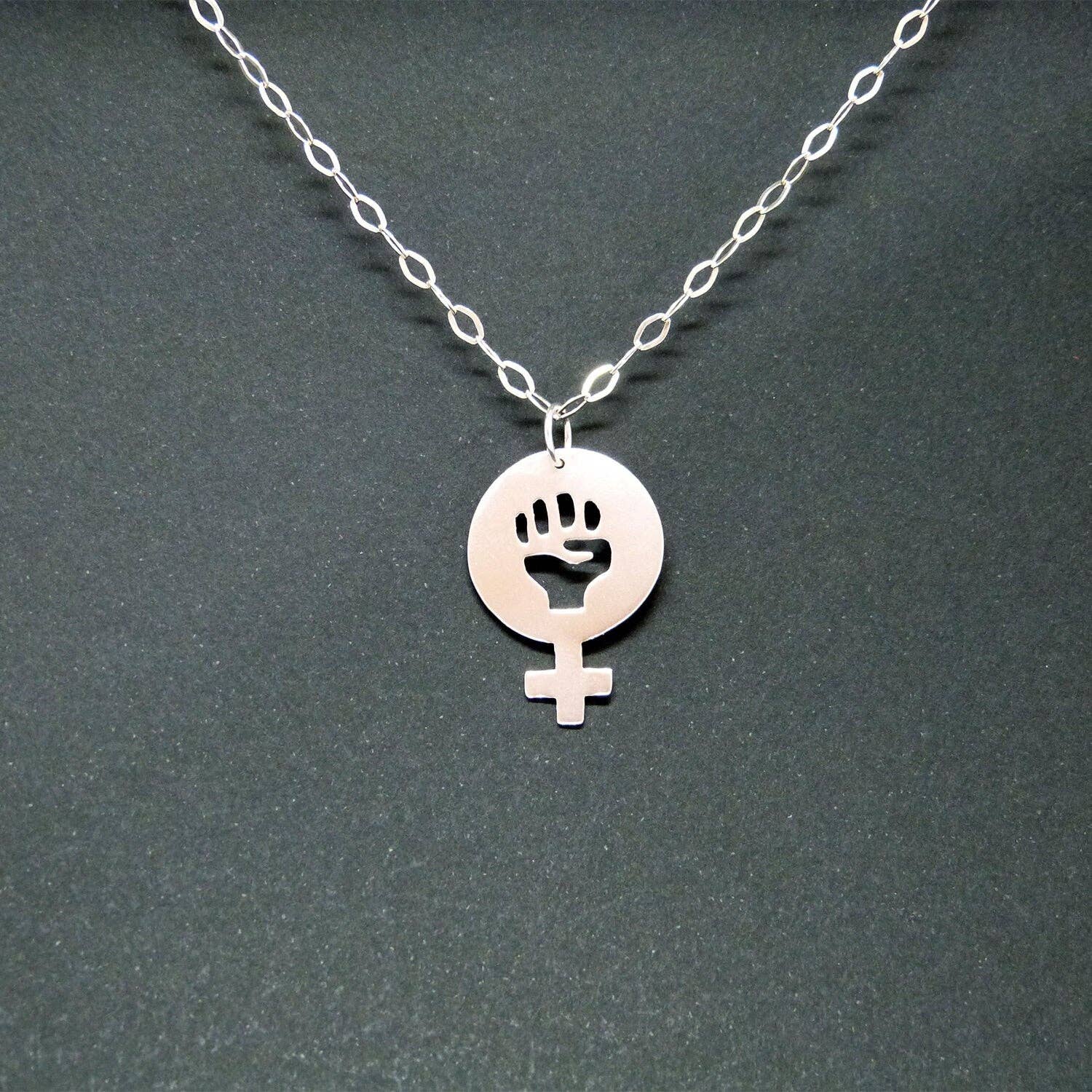 Plataica - Wholesale Pendant/Charm Necklace - Women Power 02 Pendant in 925 Silver4