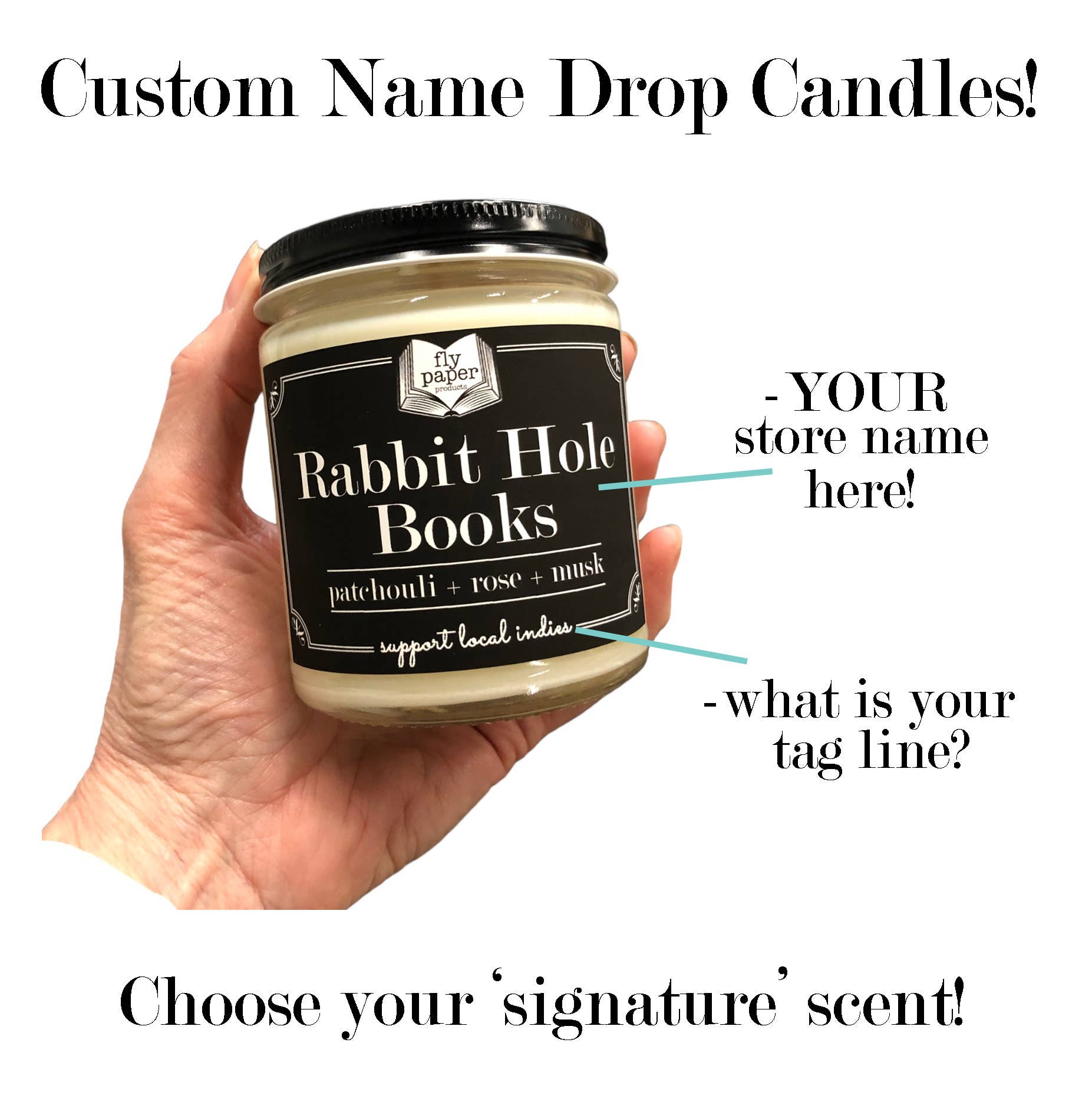 Fly Paper Products – Engroshandel Glaslys – Tilpasset Navn Drop eller By Stat 9oz Soja Glaslys3