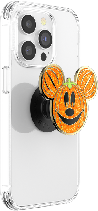 PopSockets - Vente Poignée de téléphone - PopSockets Émail Pailleté Citrouille Mickey3