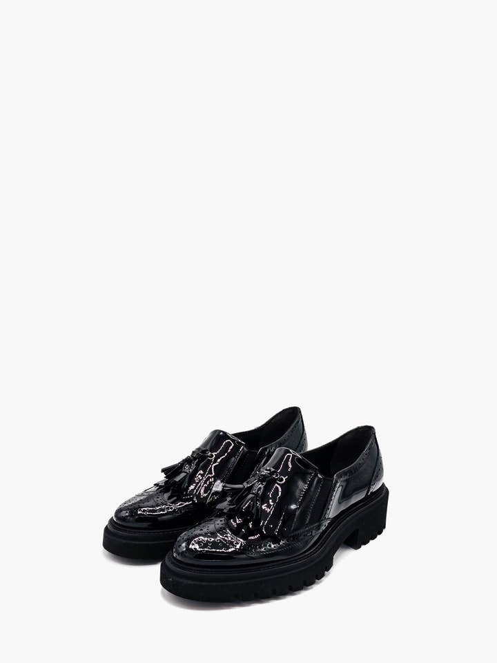 Sort Patent Loafer for engroshandel hos Luca Grossi
