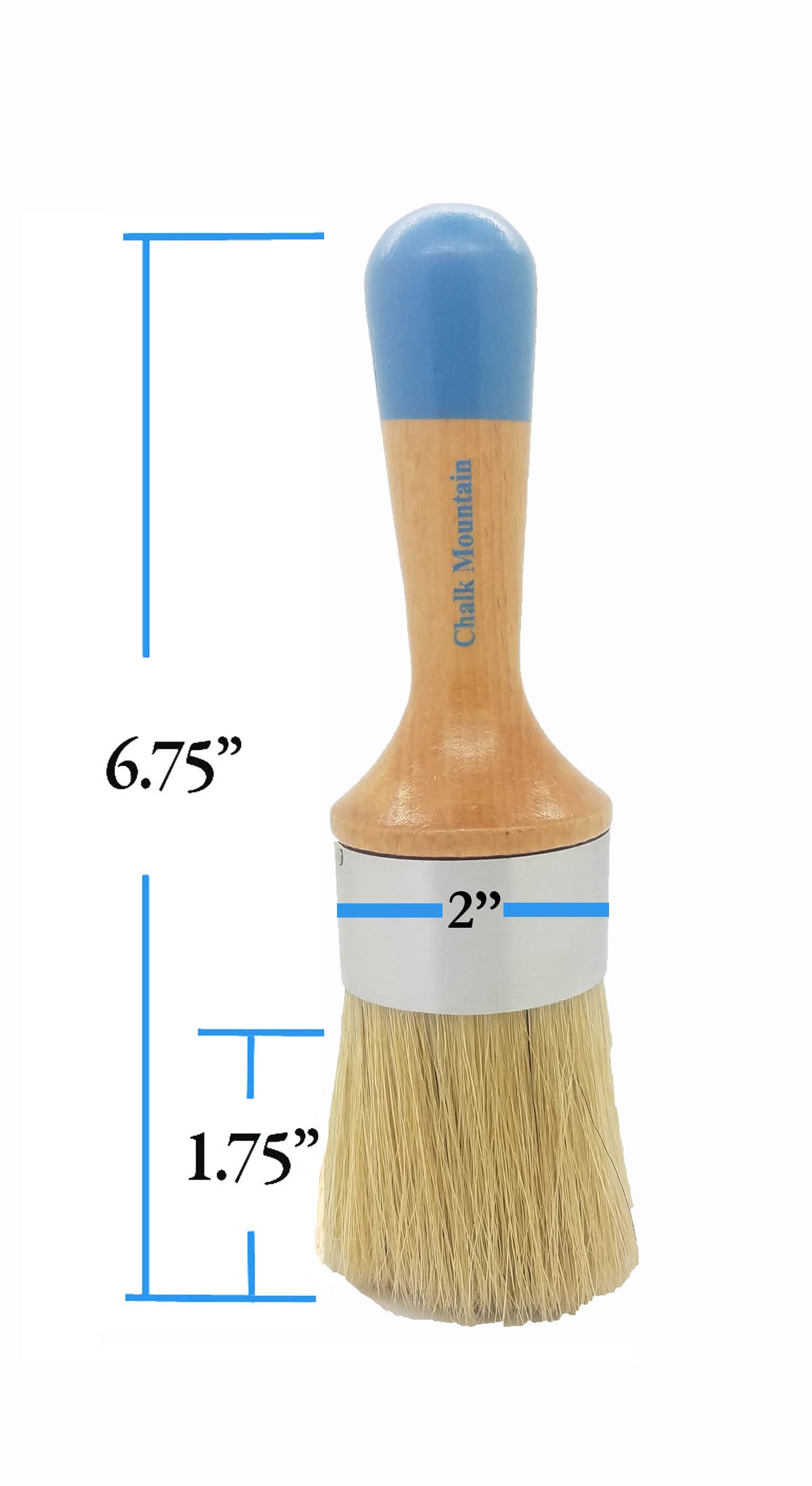 Chalk Mountain Furniture Paint - Wholesale Paint/Wax Brush - Large Round Wax & Paint Stencil Brush Durable USA Quality 3