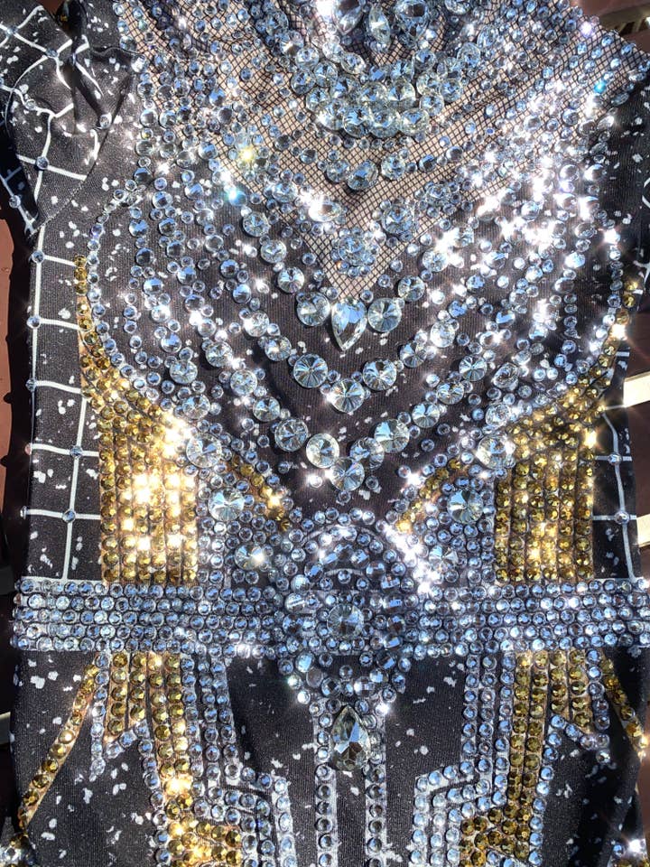 Manifestie - Wholesale Bodysuit - Women's - Pleiades Rhinestone Bodysuit / Burning Man Festival Outfit