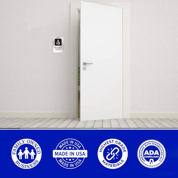 Vizilok - Wholesale Bathroom Sign - ADA Mothers Room Sign | Nursing Room Sign | 6x9 inches
