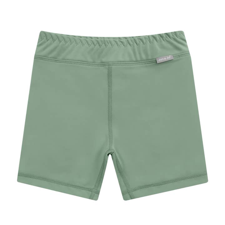Sage Green | Kids UV Swim Trunks for wholesale by Jan & Jul