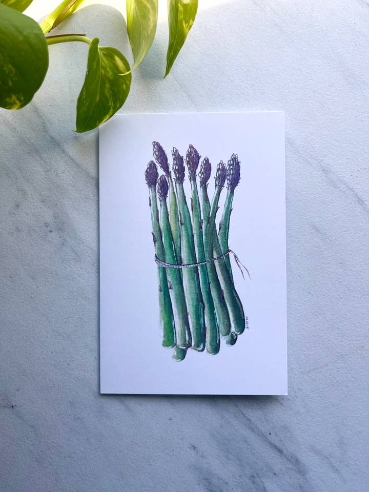 Asparagus Greeting Card for wholesale by Monellisa
