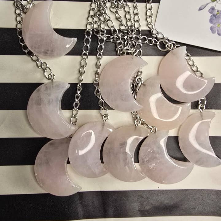 Eclectic Wallflower Boutique - Wholesale Tea Strainer/Infuser - Rose quartz moon tea infuser0