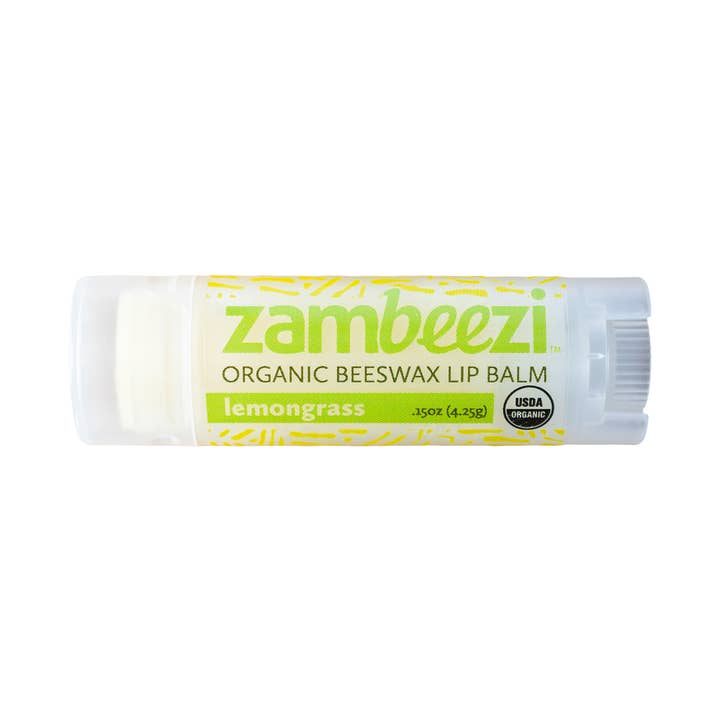 Zambeezi - Wholesale Lip Balm - Lemongrass Organic Beeswax Lip Balm1