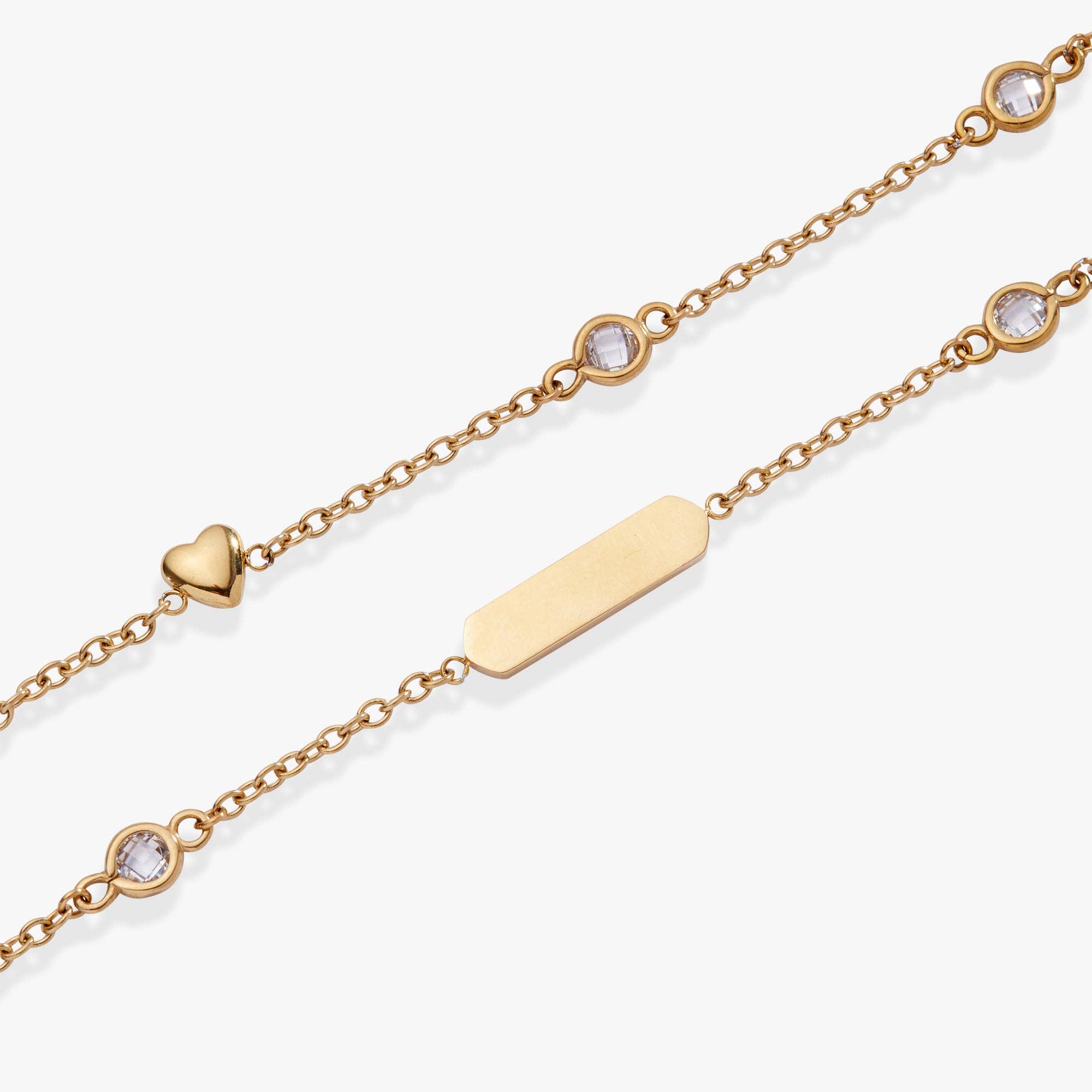 Alex and Ani - Wholesale Link & Chain Bracelet - Heart Chain Double Strand Bracelet2