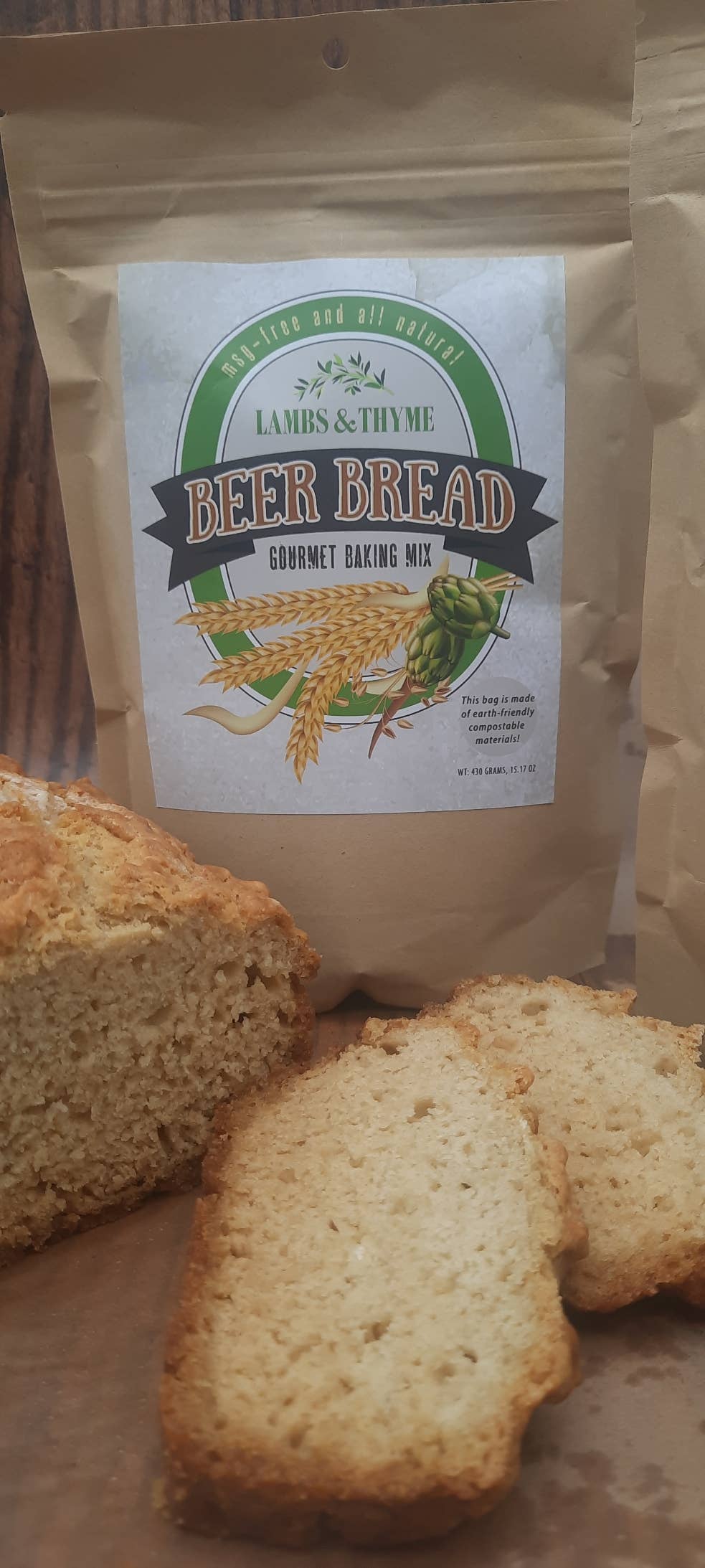 Lambs & Thyme - Vente Mélange pour pain - Mélange à pain à la bière 3