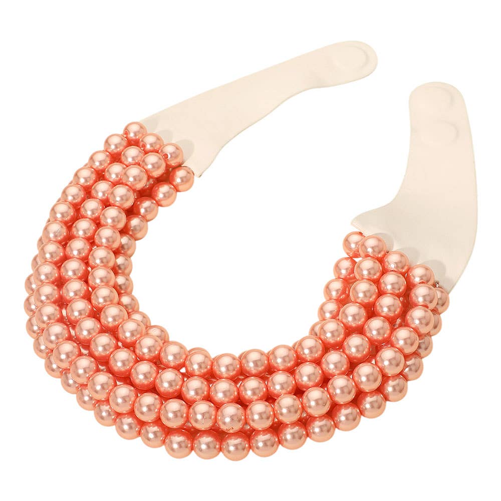 Sensibling Corp. - Wholesale Beaded/Pearl Necklace -  Multi Layered Pearl Beaded Collar Magnetic Necklace7