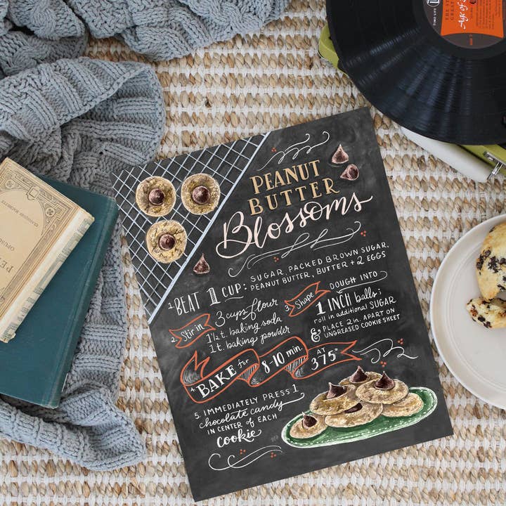 Lily & Val - Wholesale Art Print - Peanut Butter Blossoms Recipe - Print2