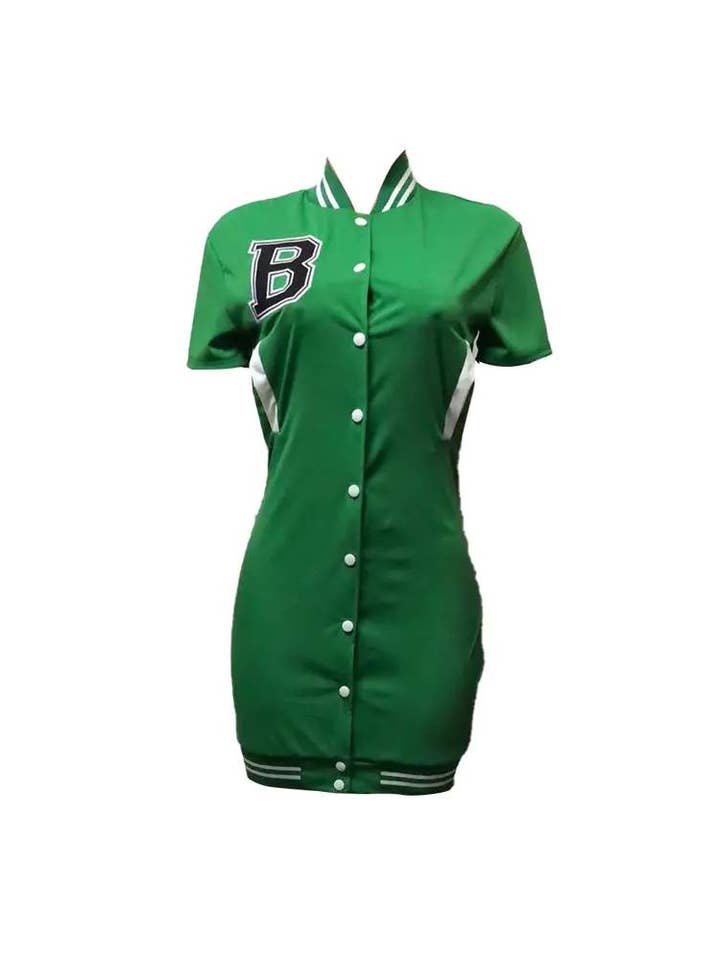 Fashion Combination - Wholesale Blouse – Women’s - letter embroidery button front casual dress4