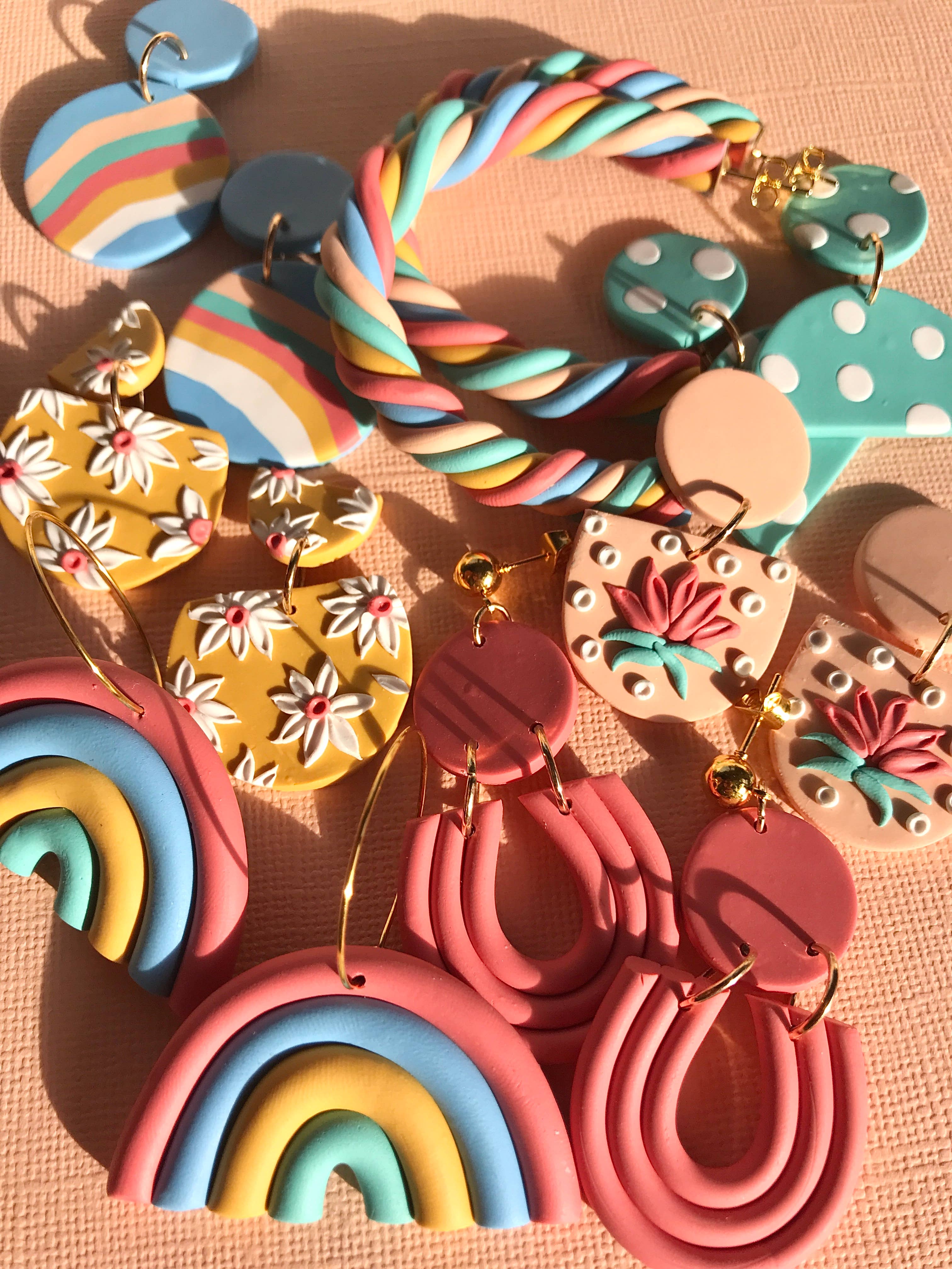 Sun Sprinkles – Großhandel Bastelset – DIY-Polymer-Ton-Ohrring-Set – Bunt8