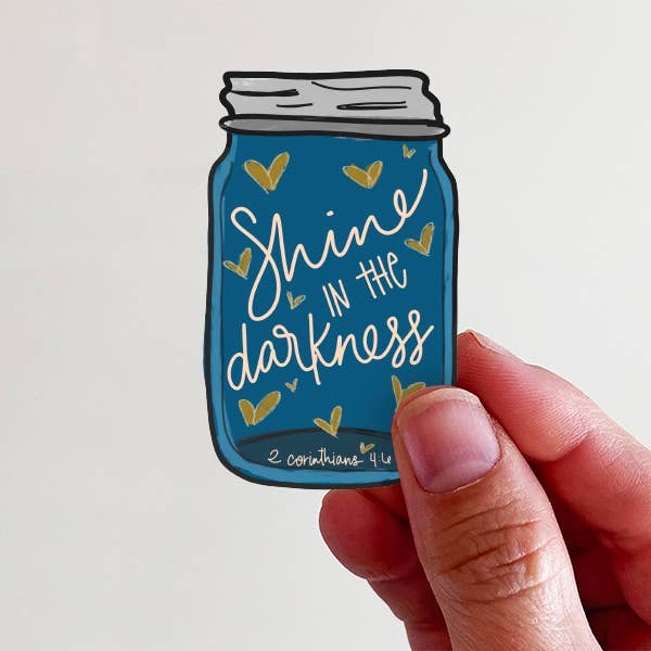 Sticker en vinyle Shine in the Darkness pour la vente par Kingfolk Co