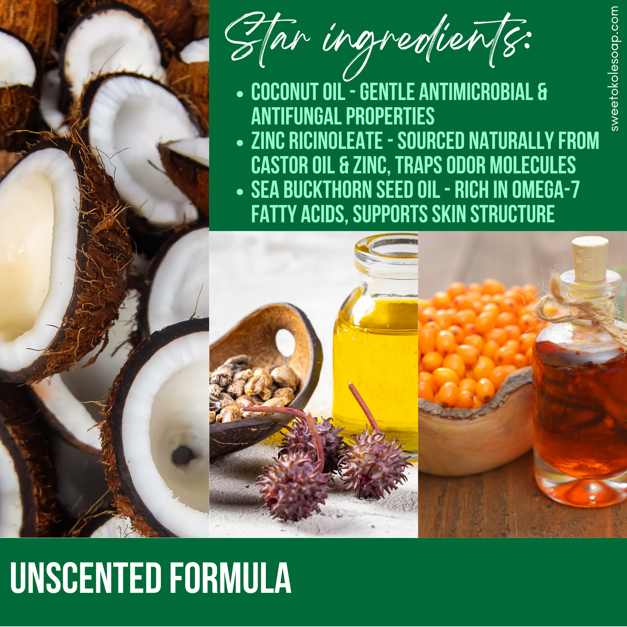 Sweet ʻŌkole Soap Co. - Wholesale Deodorant - Unisex - Natural Unscented Deodorant Balm for Sensitive Skin Gentle1