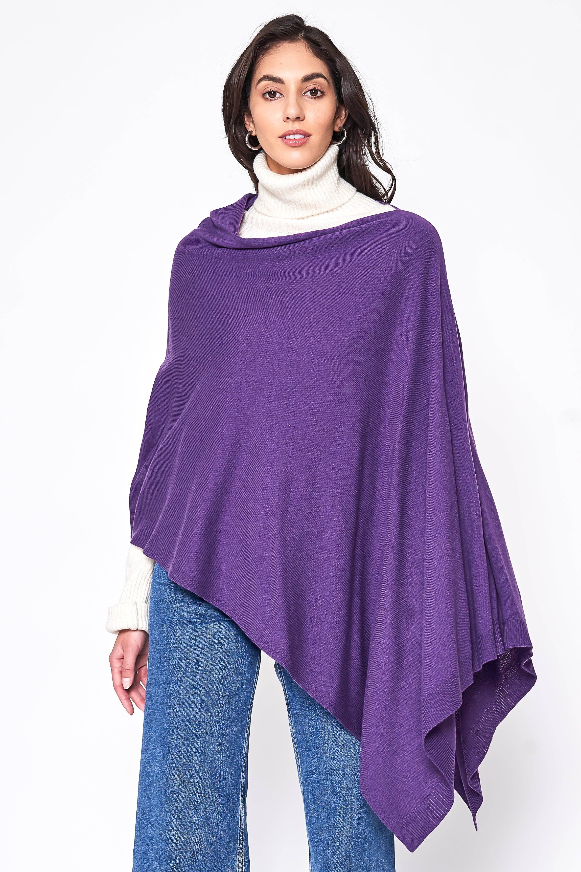 Do Everything In Love® - Wholesale Poncho - Women's - Solid Scarf Poncho5