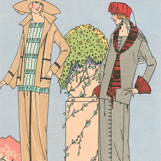 Art Print FN-306 AGB Fashion Illustration for wholesale by Found Image Press