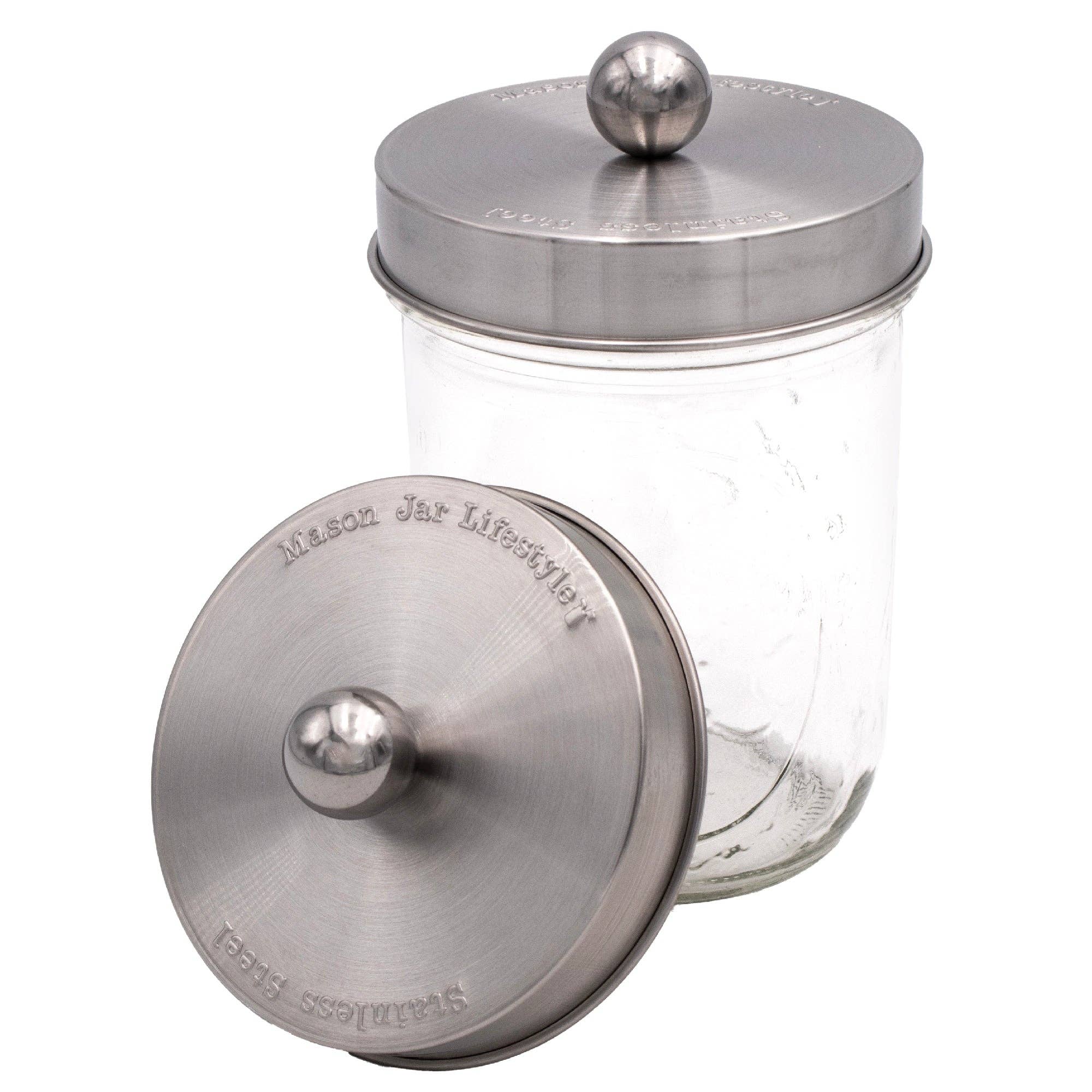 Mason Jar Lifestyle - Wholesale Canister - Apothecary Stainless Steel Lid for Mason Jars6
