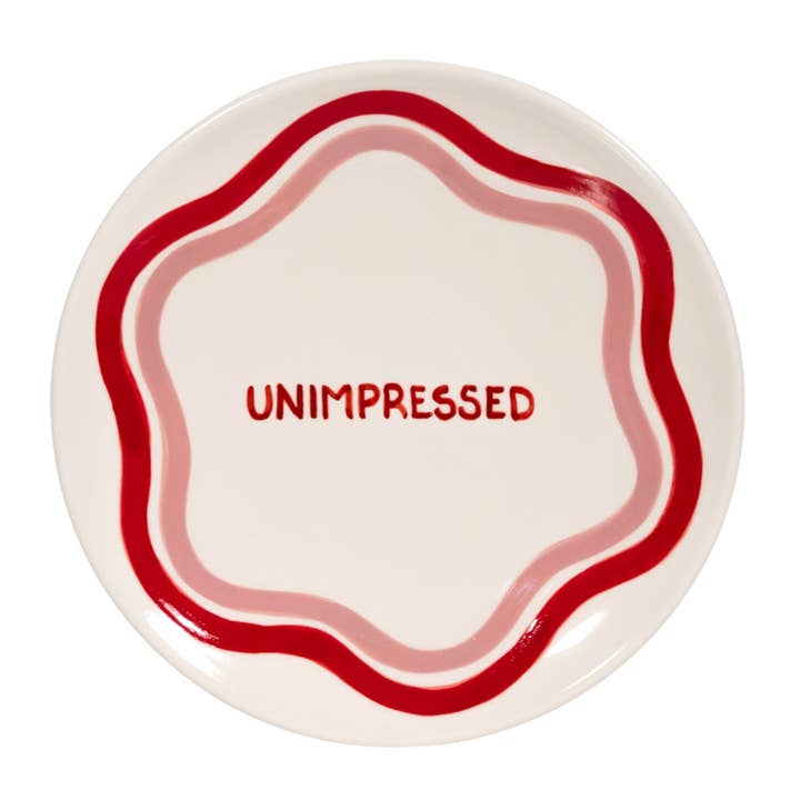 UNIMPRESSED artisanal dinner plate for wholesale by Break The Mould Magasin