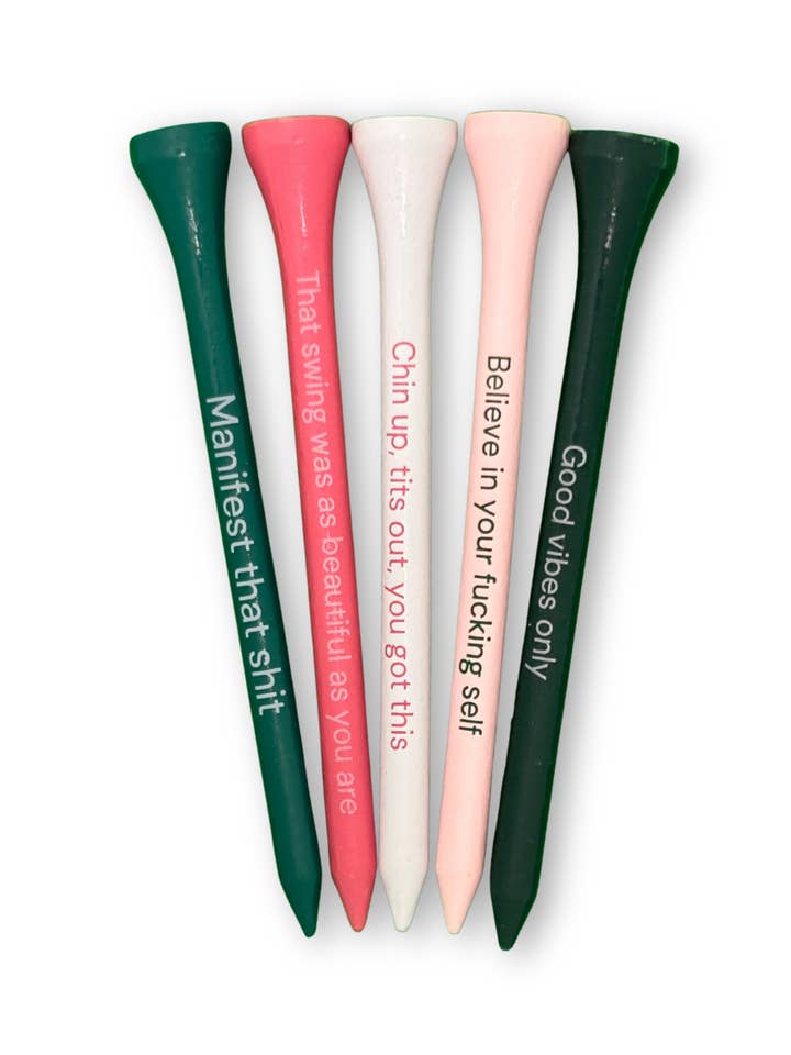 Confidence Golf Tees - 50 Pack for wholesale by Bombshell Golf