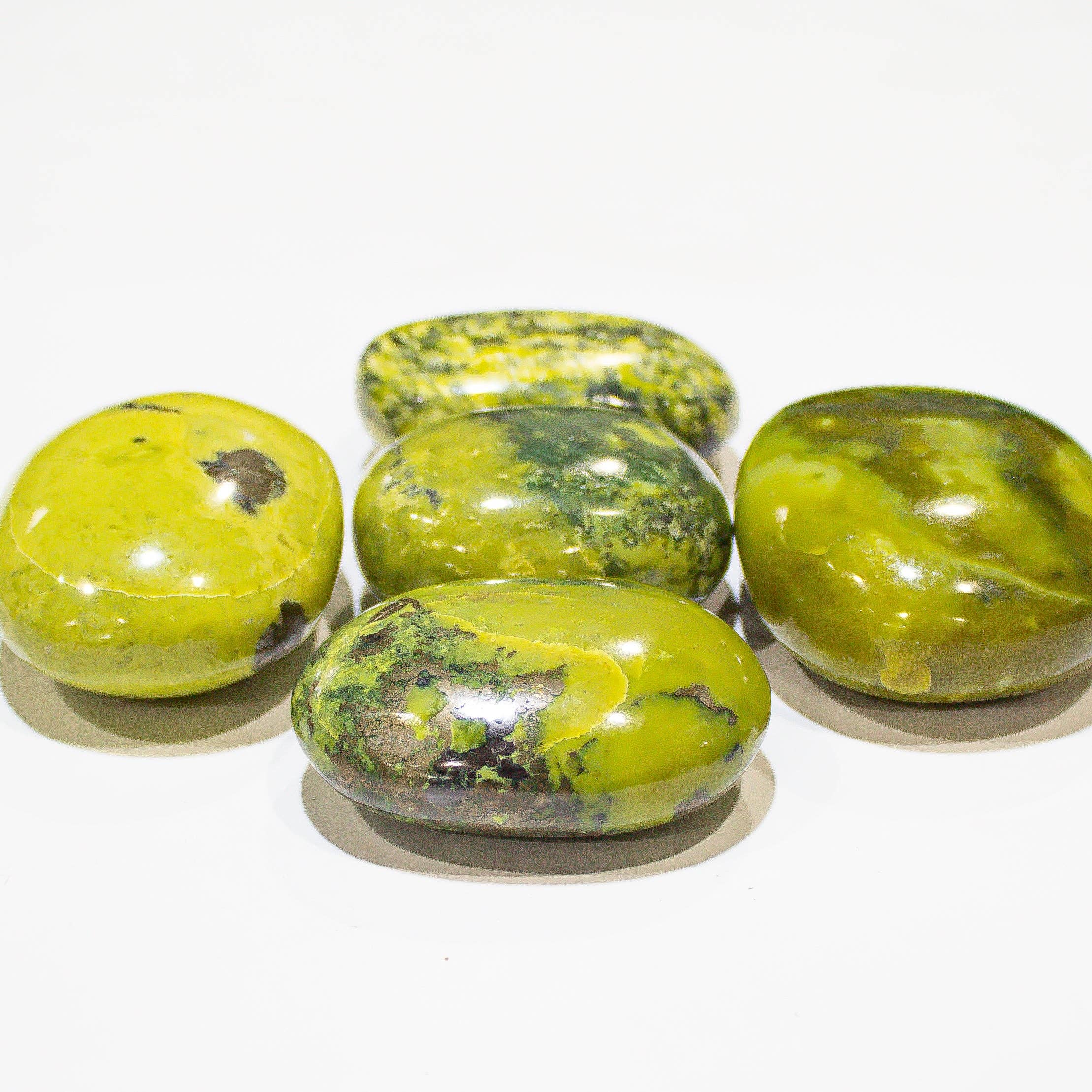 Quasar Gems USA - Wholesale Spiritual Stone/Crystal - Serpentine Pillows/ Palm Stone 1kg/2.2lbs3