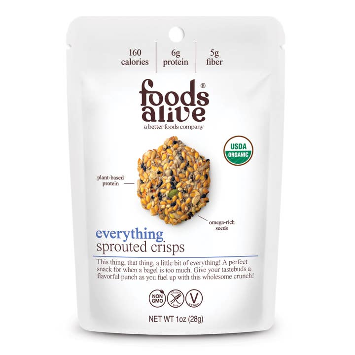 Foods Alive - Wholesale Crackers - Everything Organic Sprouted Crisps-Gluten Free