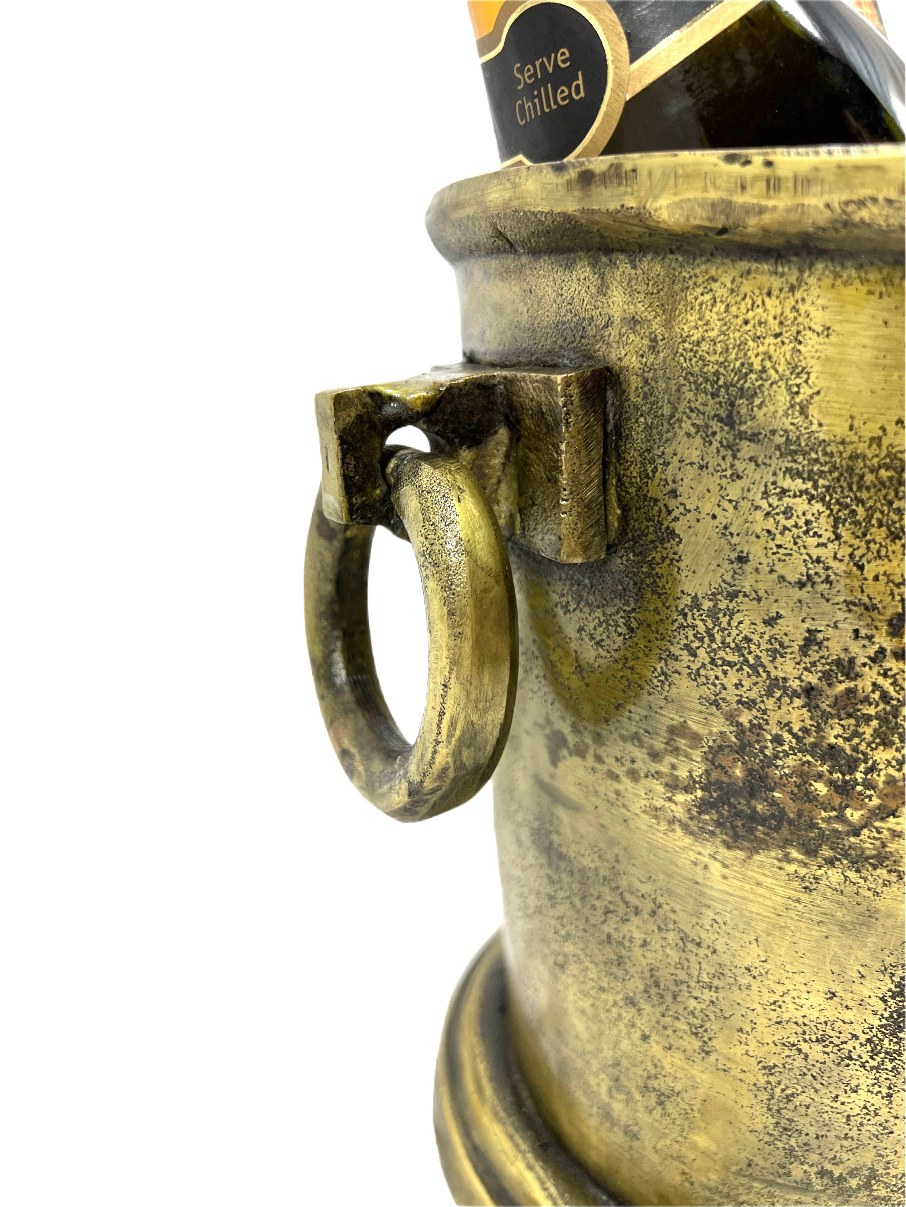 DDecorStore – Engroshandel Isspand – Alfred Gratien Messing Antik Champagne Bucket Oval Cooler1