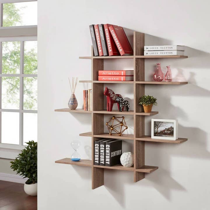 Danya B - Wholesale Wall-mounted shelf - Five Level Asymmetric Wall Shelf7