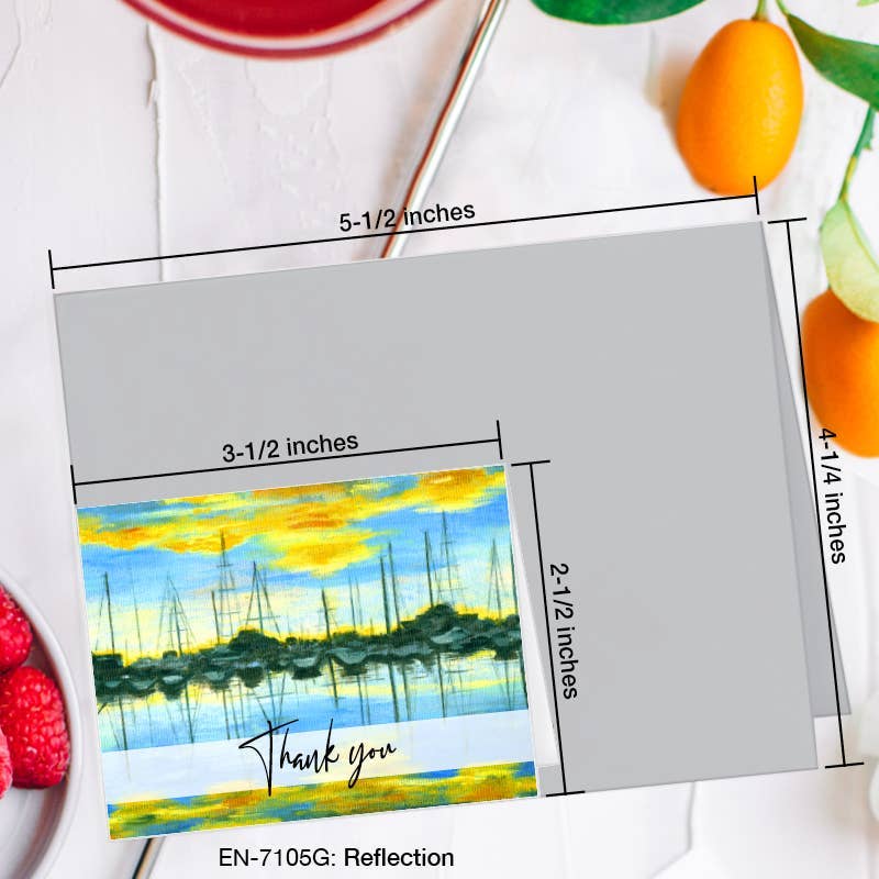 Printed Canvas - Vendita all'ingrosso Biglietti di ringraziamento - Riflessione, Biglietto di Auguri (#7105G)1