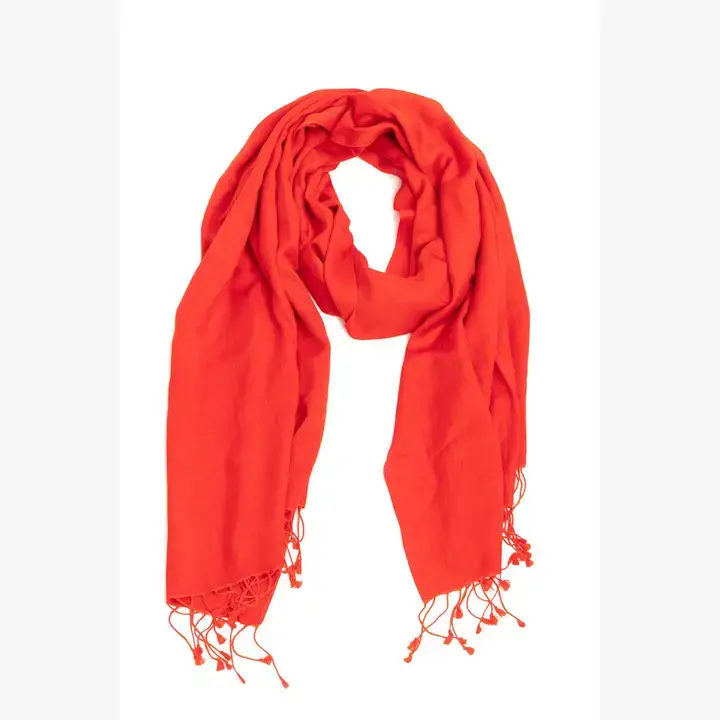SAACHI - Wholesale Scarf - Women's - Cashmere Silk A Scarf With Eyelash Fringe9