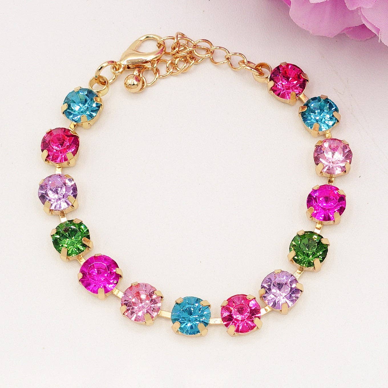 Daemon srls - Wholesale Tennis Bracelet - MICHELLE-BRACCIALE con pietre sfaccettate - LUCE COLLECTION3